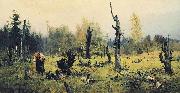 Vasily Polenov Burnt Forest oil on canvas